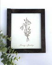 Load image into Gallery viewer, Birth Month Flower Sign