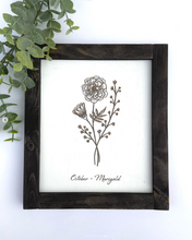 Load image into Gallery viewer, Birth Month Flower Sign