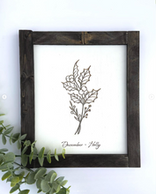 Load image into Gallery viewer, Birth Month Flower Sign