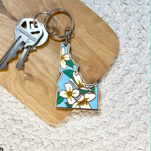 Load image into Gallery viewer, Idaho hand painted Syringa Keychain
