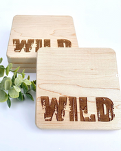 Load image into Gallery viewer, Maple Coaster Set - WILD