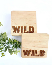 Load image into Gallery viewer, Maple Coaster Set - WILD
