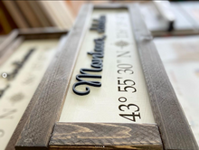 Load image into Gallery viewer, Coordinate Sign - Customizable