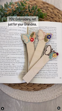 Load image into Gallery viewer, Embroidered Butterfly Bookmark
