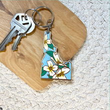 Load image into Gallery viewer, Idaho hand painted Syringa Keychain
