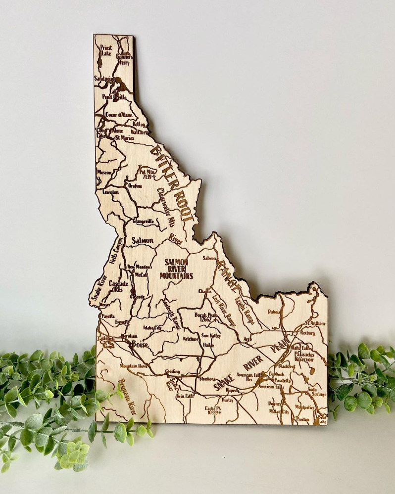 Detailed Idaho Map
